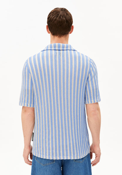 Armedangels - Striped Knit Poloshirt