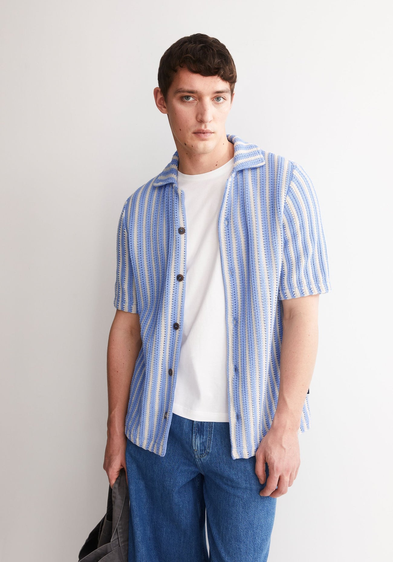 Armedangels - Striped Knit Poloshirt