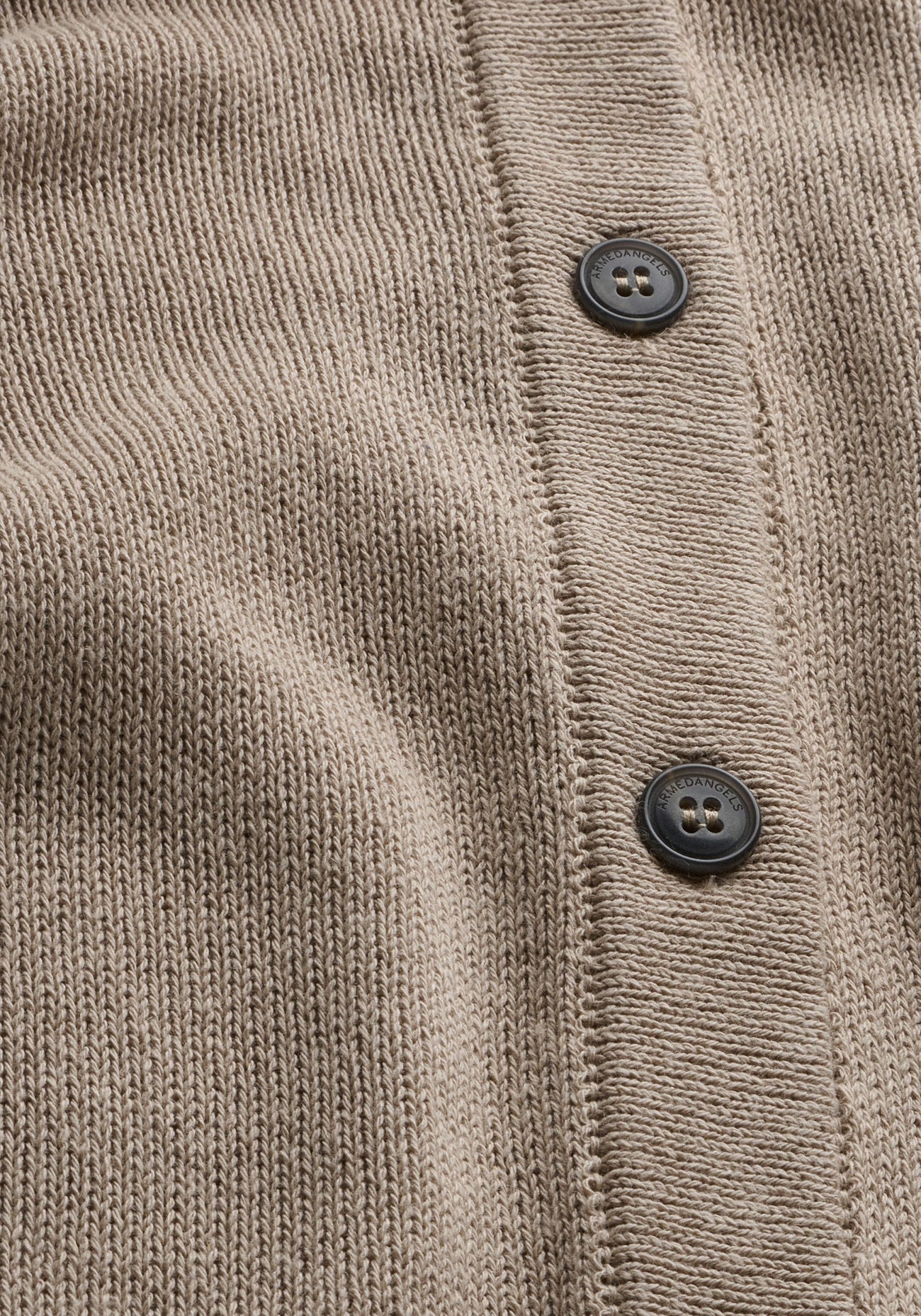Armedangels - Kurzärmlige Leinen-Mix Strickjacke | Sandstone