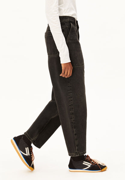 Armedangels - BAARLY High Worker Barrel Jean | Nutmeg
