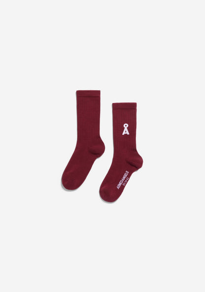 Armedangels - Saamus Bold Socks | Velvet Red