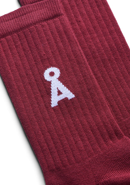 Armedangels - Saamus Bold Socks | Velvet Red