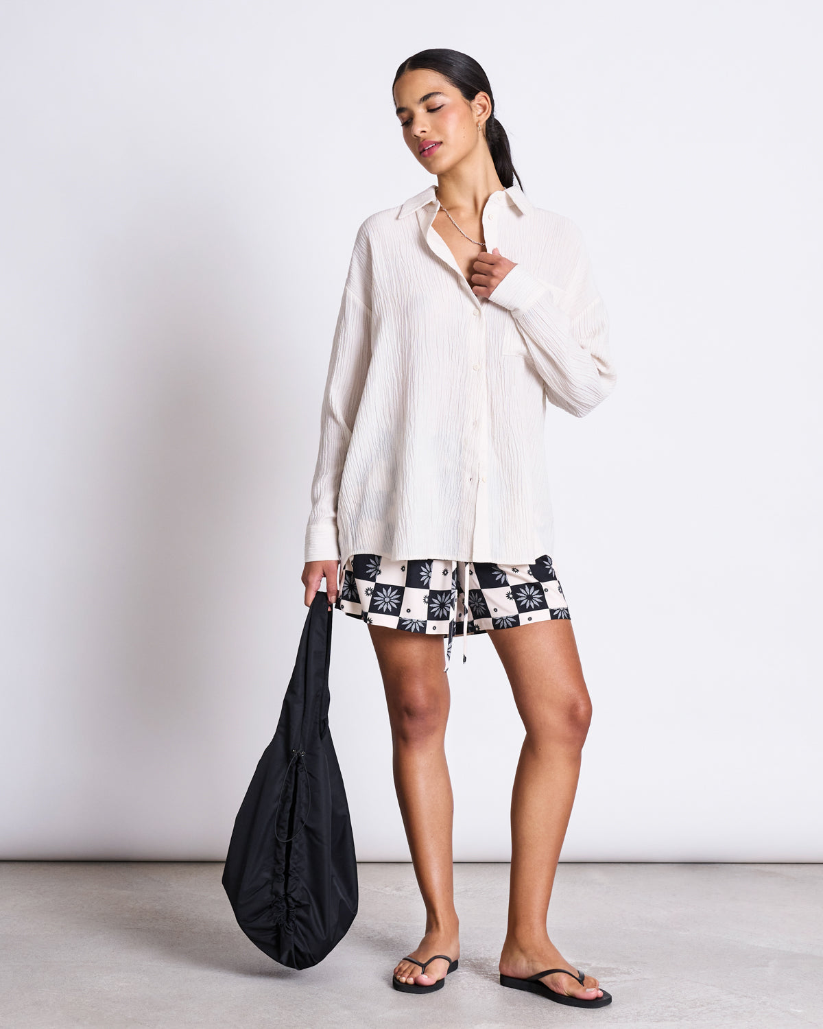 JAN'N JUNE - SKUR Crinkle Shirt Offwhite