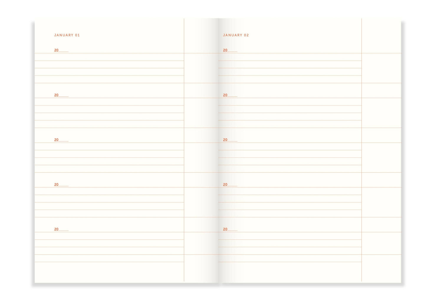 A-Journal - One Line a Day Book Blue Wave