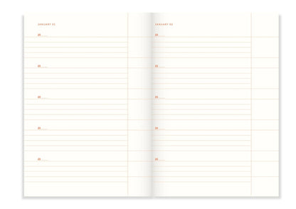 A-Journal - One Line a Day Book Blue Wave