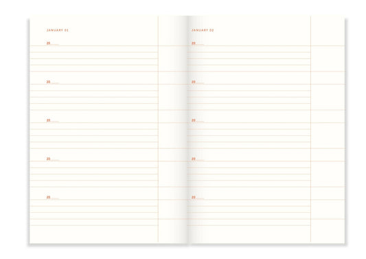 A-Journal - One Line a Day Book Blue Wave