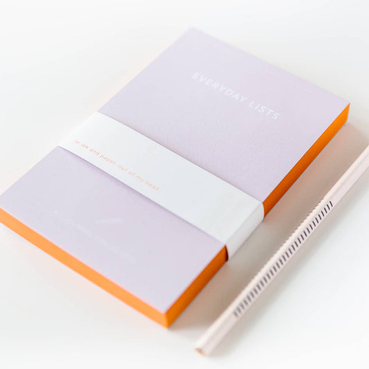 A-Journal - Everyday List Soft Lavender/Orange