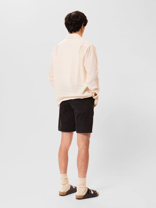 Nudie Jeans - Seth Denim Shorts Aged Black