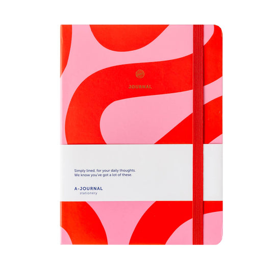 A-Journal - Notizbuch Flow Pink/Rot