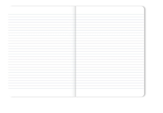 A-Journal - Notizbuch Check Blue