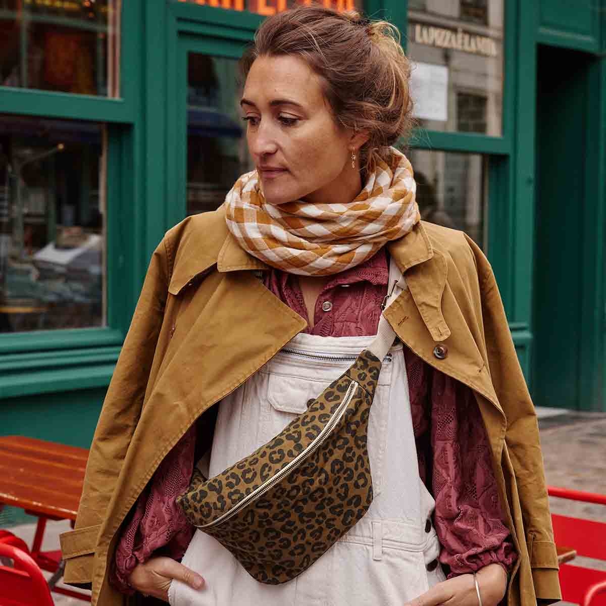 Rose in April - Bum bag Leoprint Caramel