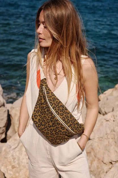 Rose in April - Bum bag Leoprint Caramel