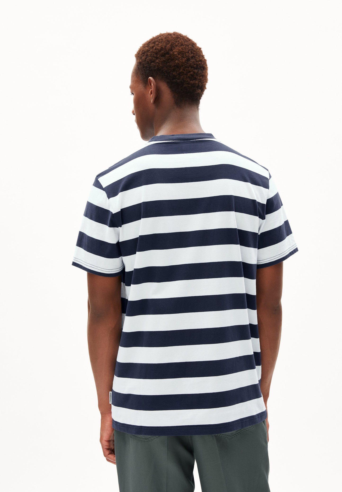 Armedangels - Bahaar Stripes T-Shirt Night Sky