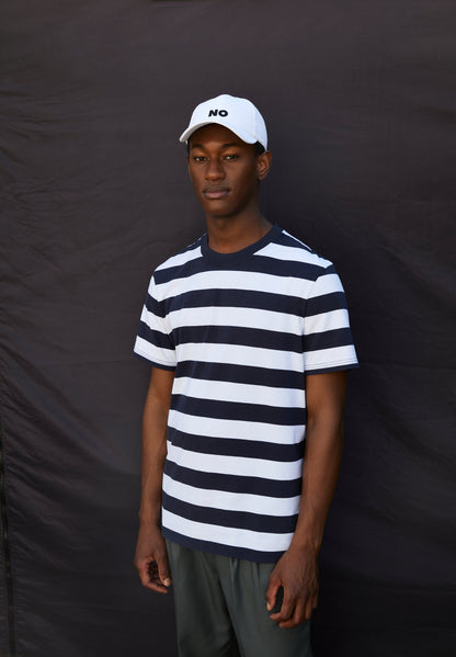 Armedangels - Bahaar Stripes T-Shirt Night Sky