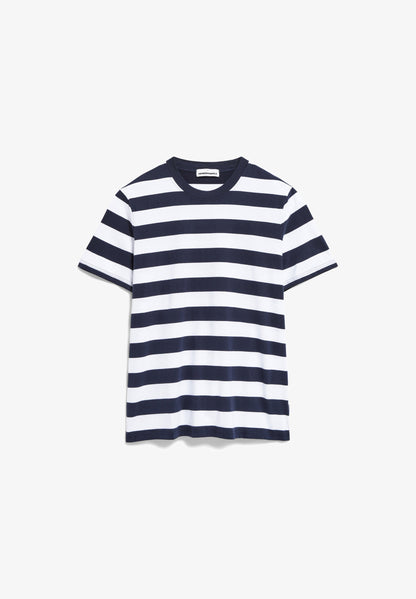 Armedangels - Bahaar Stripes T-Shirt Night Sky