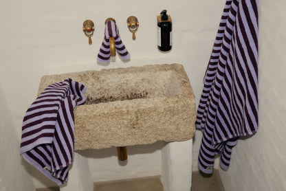 Bongusta - Naram Handtuch | Wine & Lavender Blue