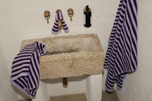 Bongusta - Naram Handtuch | Wine & Lavender Blue