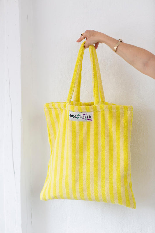Bongusta - Naram Totebag Pristine/Neon Yellow