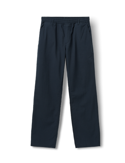 forét - Calm Seersucker Pants | Navy