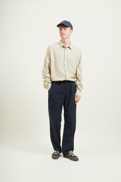 forét - Calm Seersucker Pants | Navy