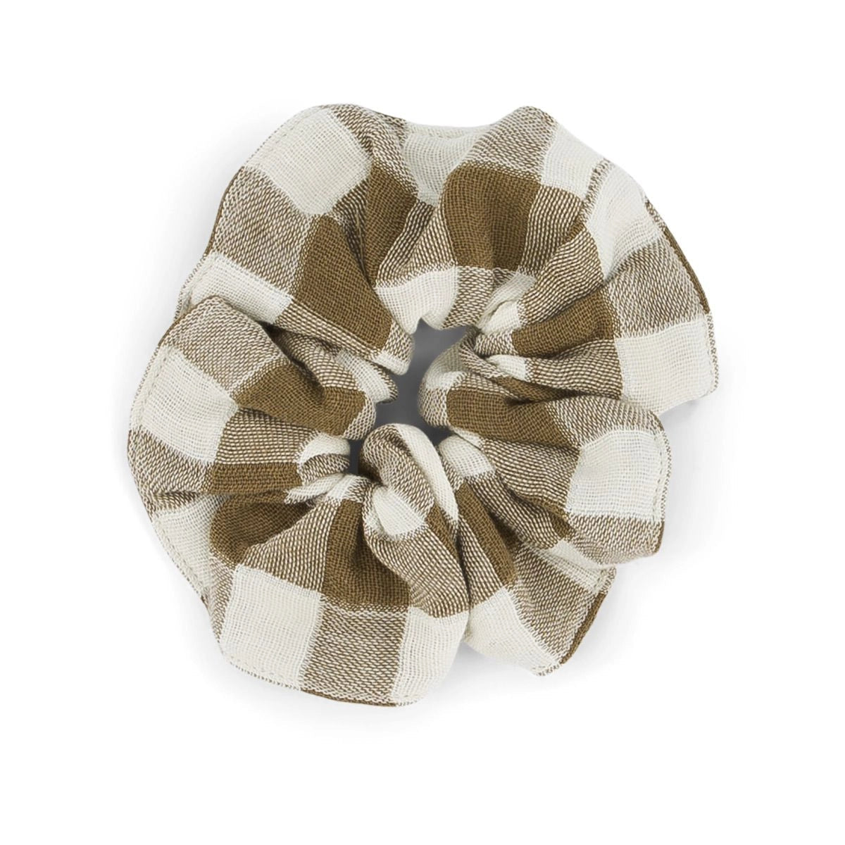 Rose in April - SCRUNCHIE Haargummi | Vichy Ecru/Nutria
