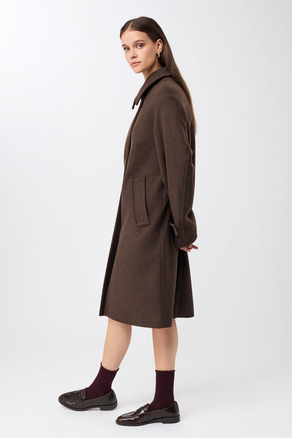 LangerChen - Wollmantel | Brown