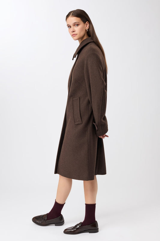 LangerChen - Wollmantel | Brown