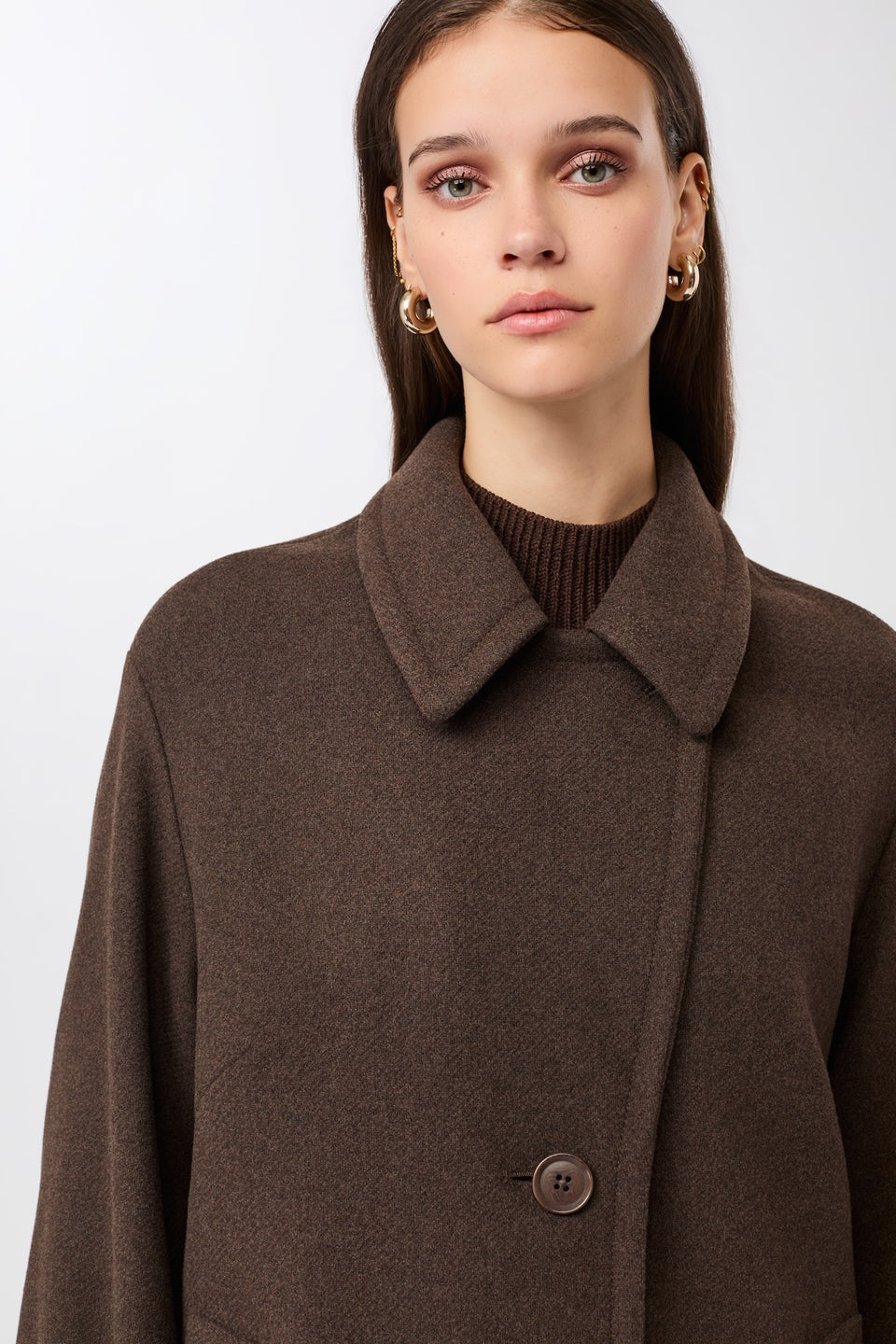 LangerChen - Wollmantel | Brown