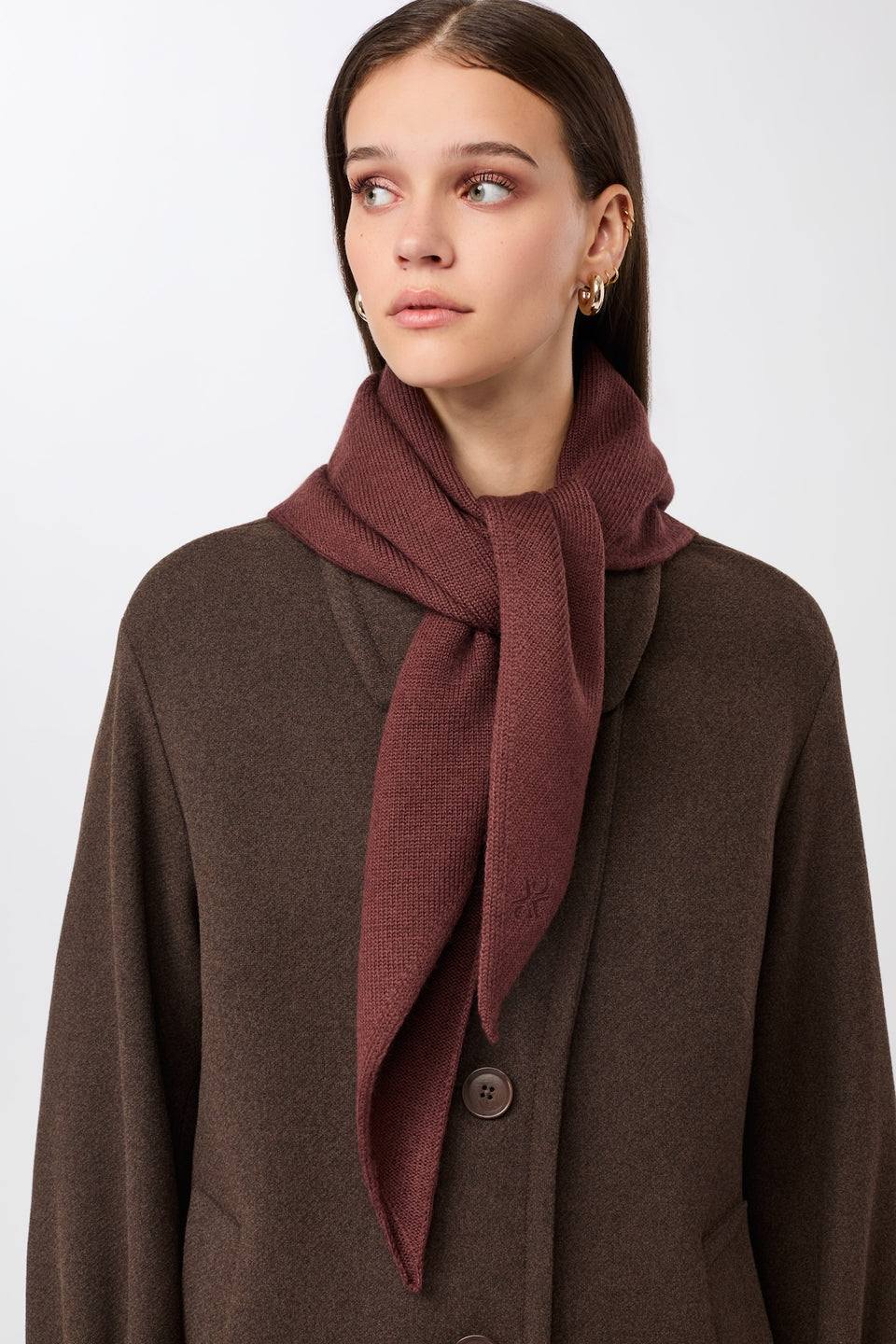 LangerChen - Wollmantel | Brown