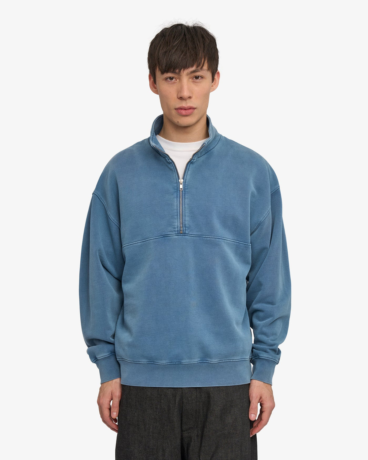 Colorful Standard - Organic Quarter Zip | Faded Indigo