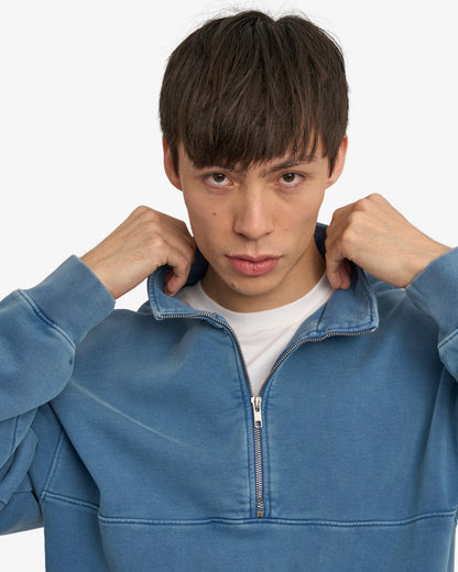 Colorful Standard - Organic Quarter Zip | Faded Indigo