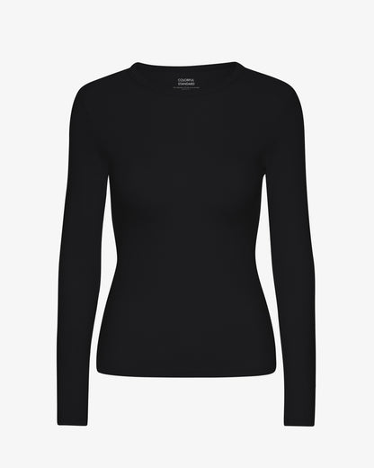 Colorful Standard - Organic Rib Longsleeve | Deep Black