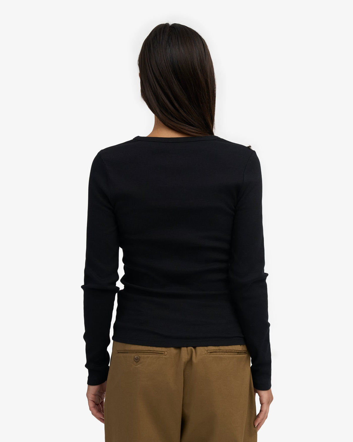 Colorful Standard - Organic Rib Longsleeve | Deep Black