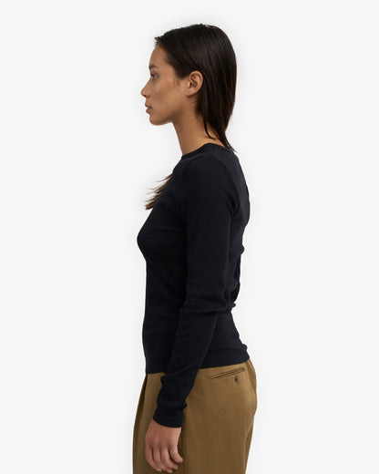 Colorful Standard - Organic Rib Longsleeve | Deep Black