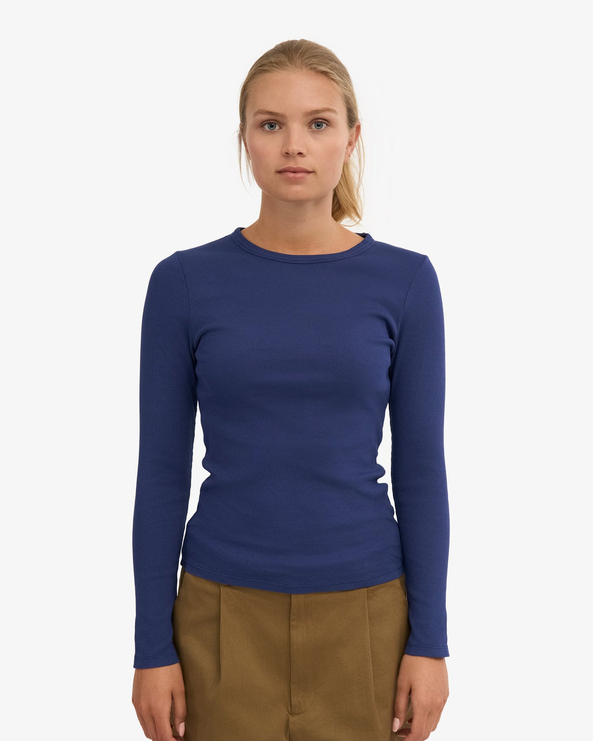 Colorful Standard - Organic Rib Longsleeve | Marine Blue