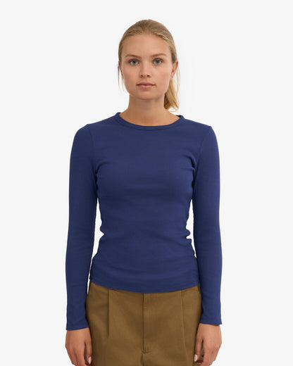 Colorful Standard - Organic Rib Longsleeve | Marine Blue