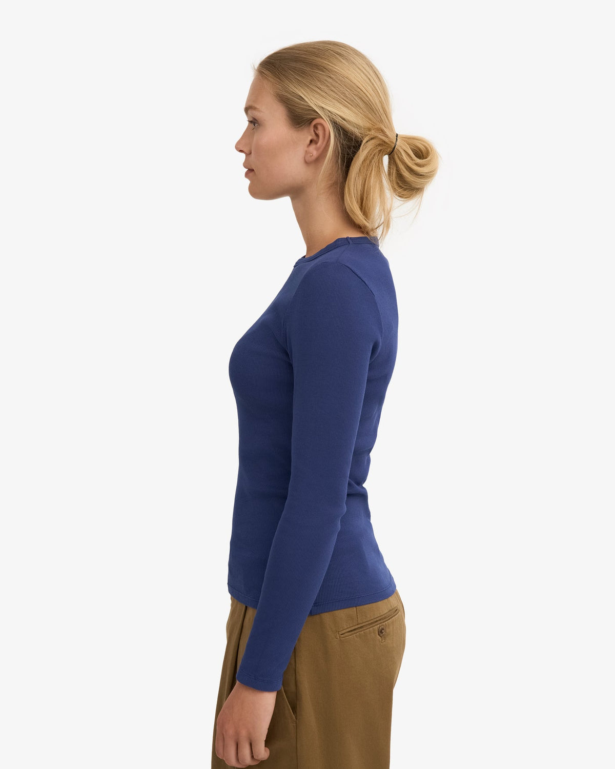 Colorful Standard - Organic Rib Longsleeve | Marine Blue