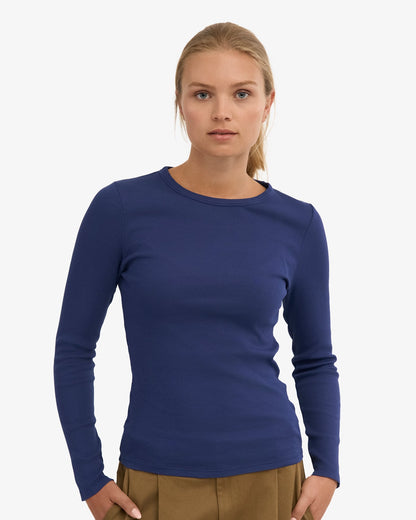 Colorful Standard - Organic Rib Longsleeve | Marine Blue