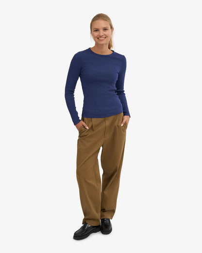 Colorful Standard - Organic Rib Longsleeve | Marine Blue