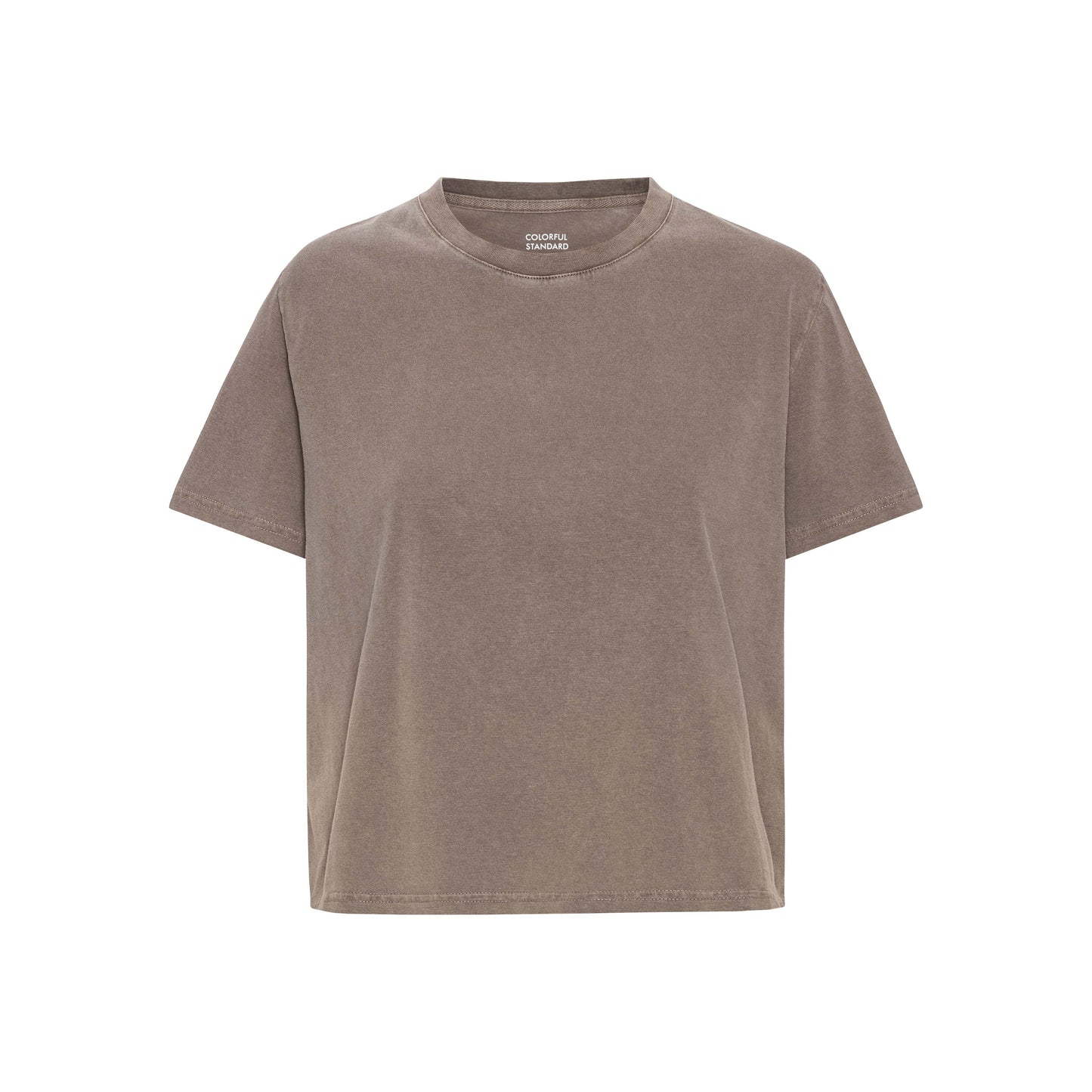Colorful Standard - Organic Boxy Crop Tee | Faded Khaki