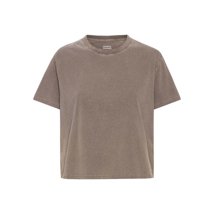 Colorful Standard - Organic Boxy Crop Tee | Faded Khaki