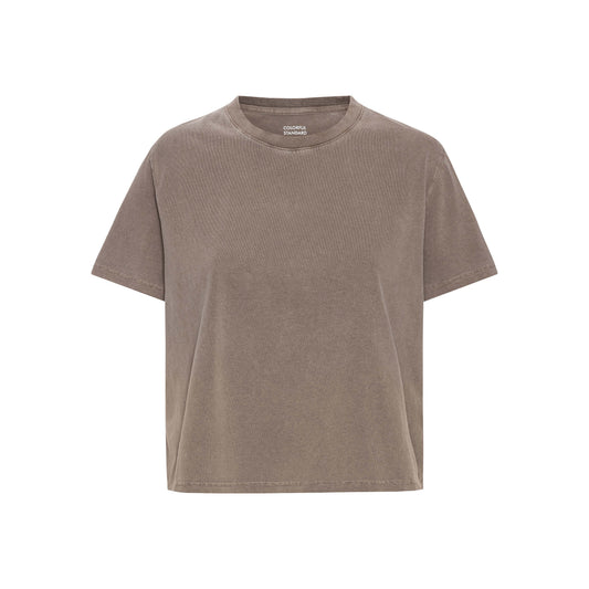 Colorful Standard - Organic Boxy Crop Tee | Faded Khaki