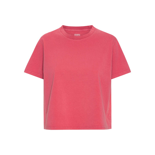 Colorful Standard - Organic Boxy Crop Tee | Faded Red
