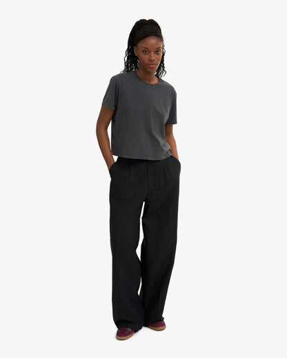 Colorful Standard - Organic Boxy Crop Tee Faded Black