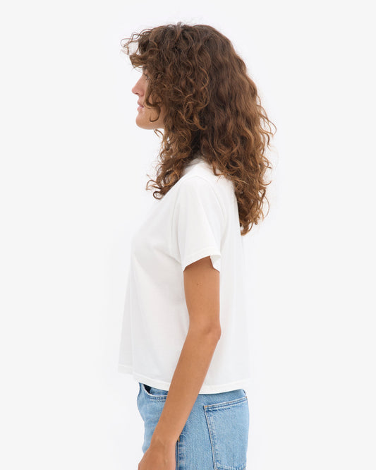 Colorful Standard - Organic Boxy Crop Tee Optical White