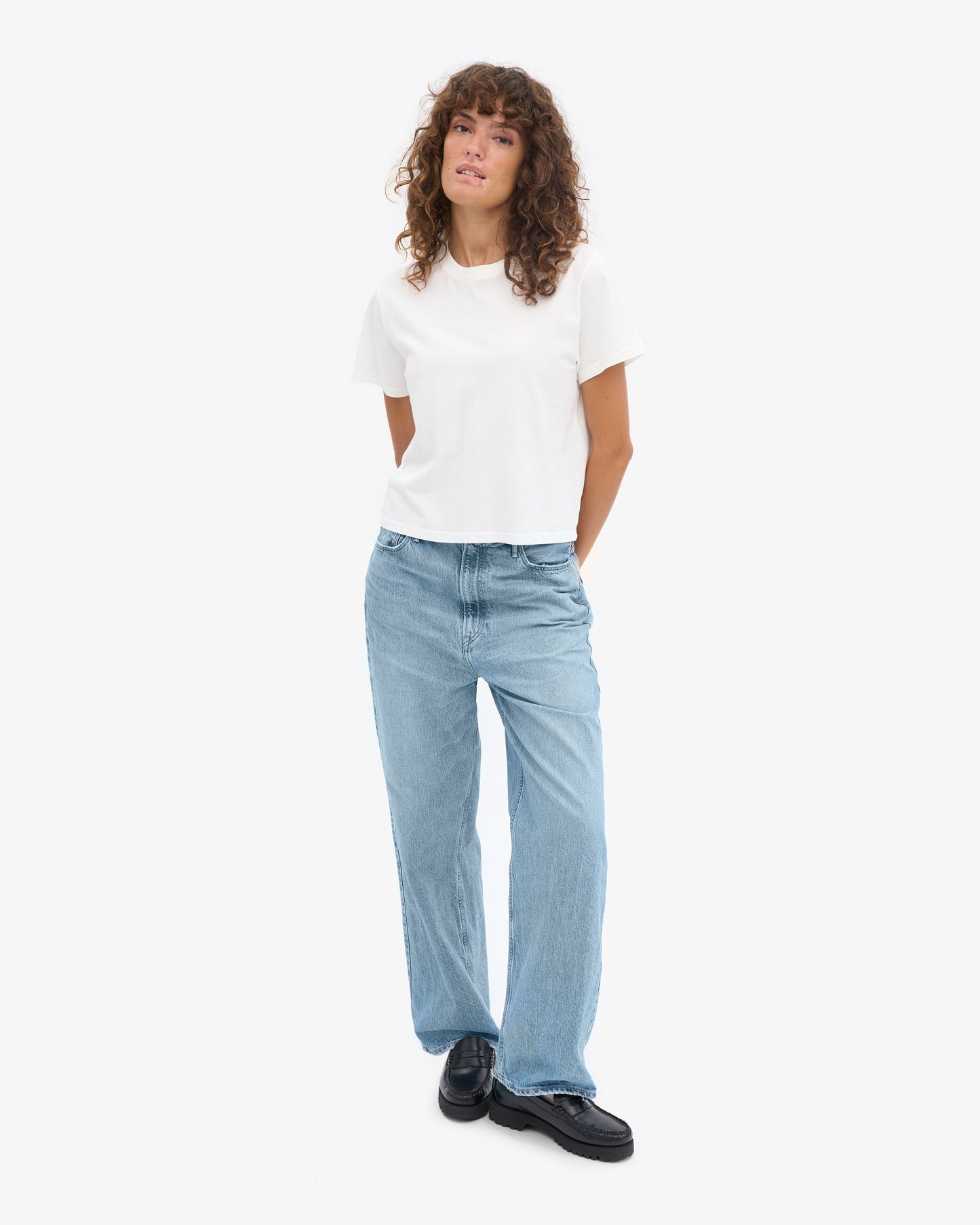 Colorful Standard - Organic Boxy Crop Tee Optical White