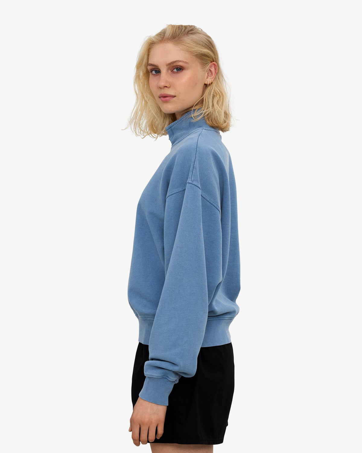 Colorful Standard - Organic Quarter Zip | Faded Indigo