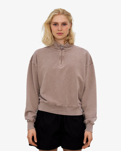 Colorful Standard - Organic Quarter Zip | Faded Khaki