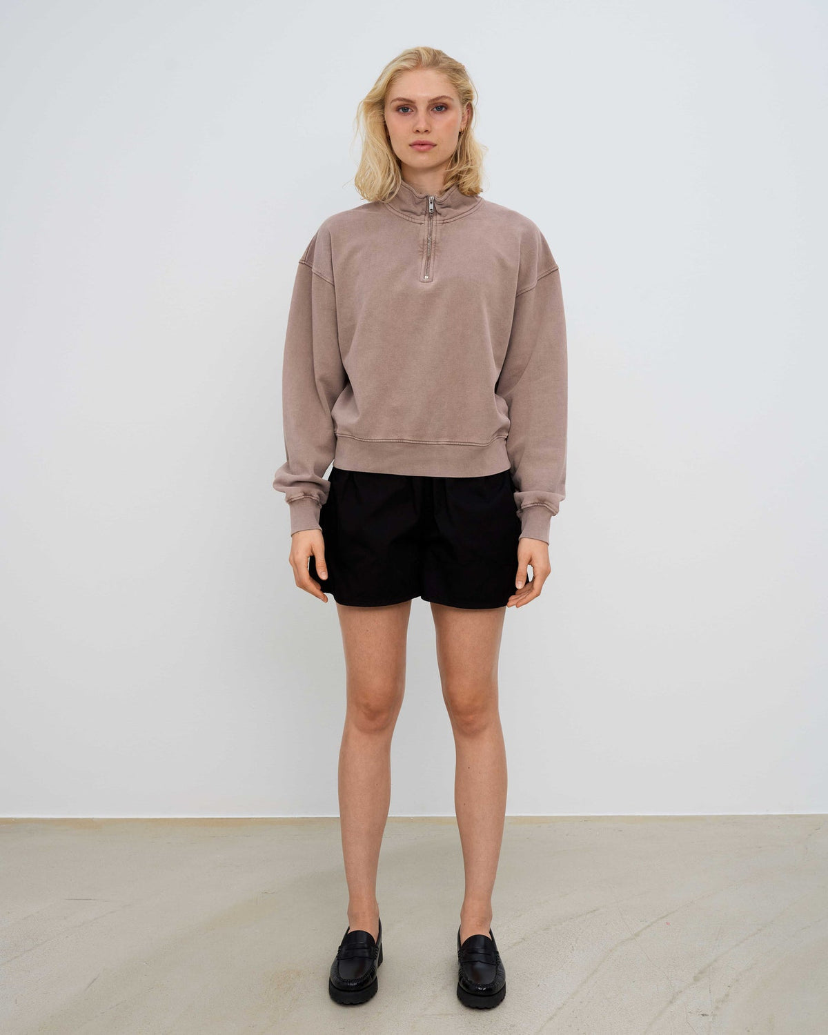 Colorful Standard - Organic Quarter Zip | Faded Khaki