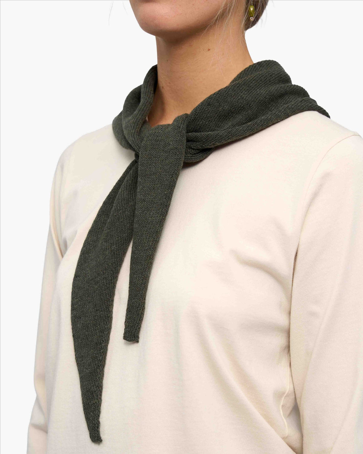 Colorful Standard - Cashmere Triangle Scarf | Dusty Olive